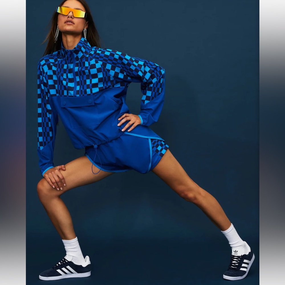 Beach Riot ATTICUS PULLOVER IMPERIAL BLUE CHECK